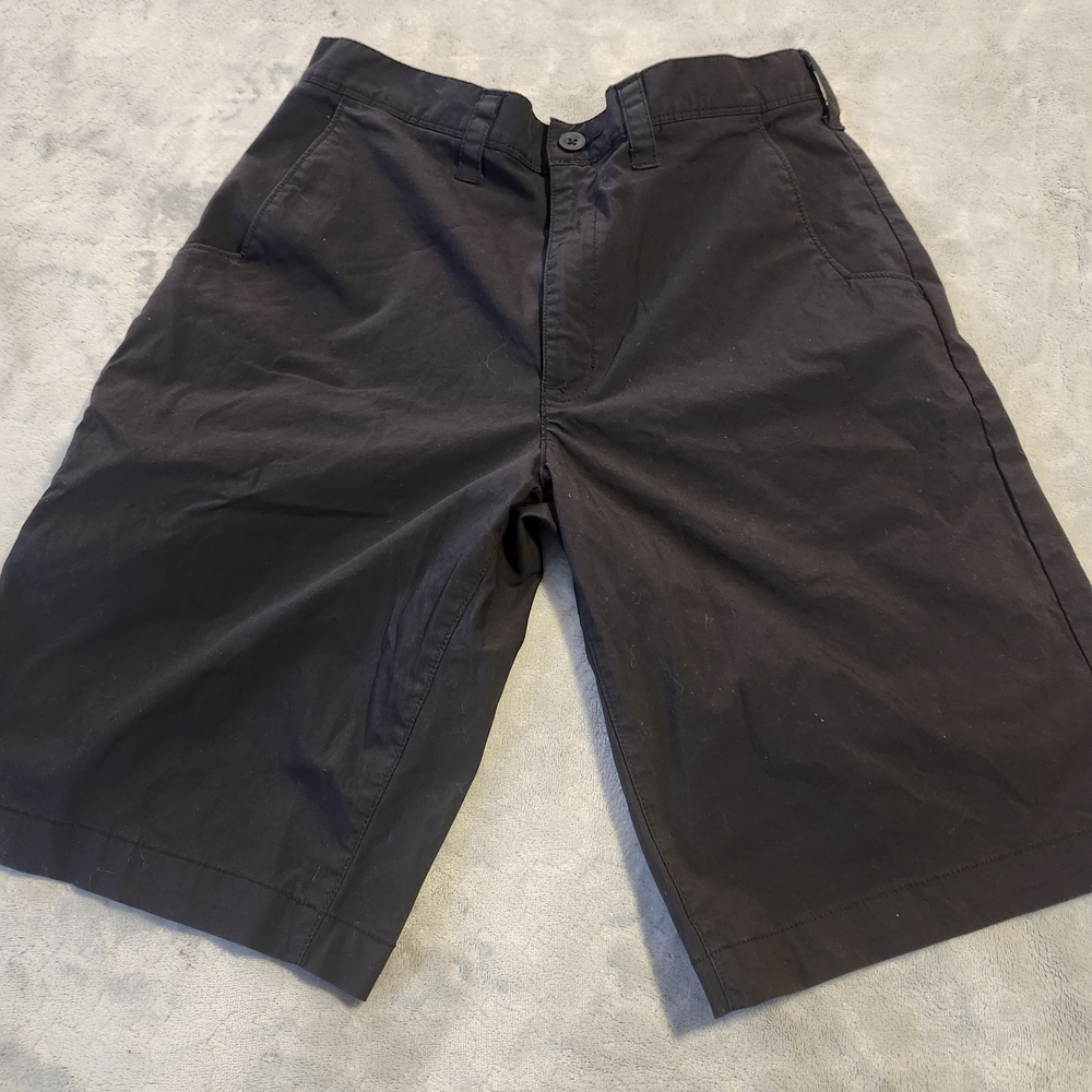 Dickies Black Flat Front Shorts